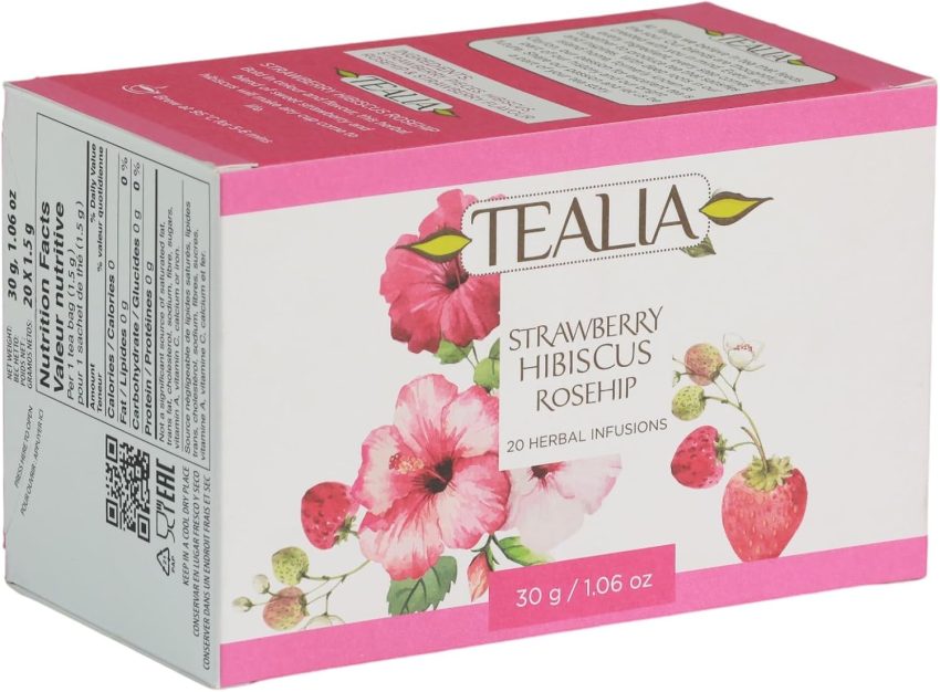 Tealia Regular Range - Strawberry Hibiscus Rosehip 1.5 G X 20