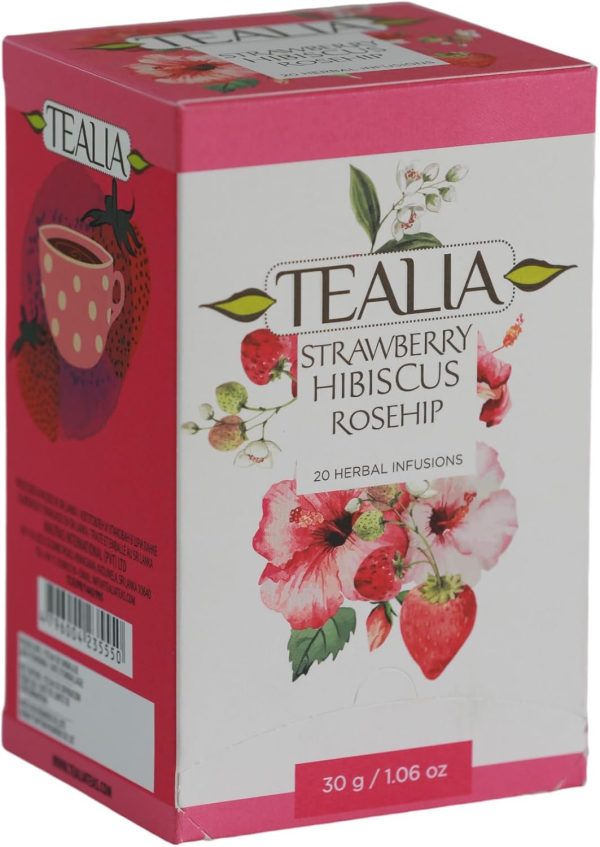 Tealia Regular Range - Strawberry Hibiscus Rosehip 1.5 G X 20