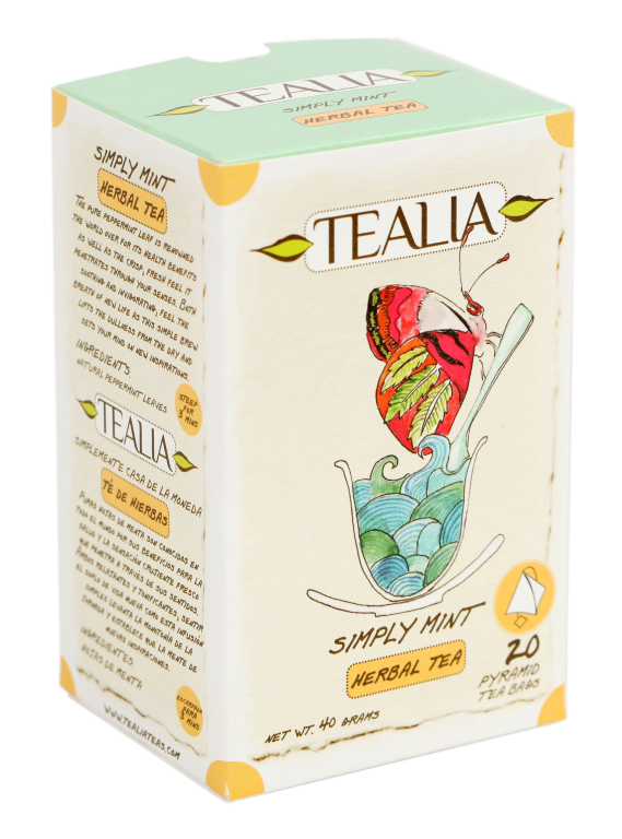 Tealia - Pyramid Tea bags - SIMPLY MINT