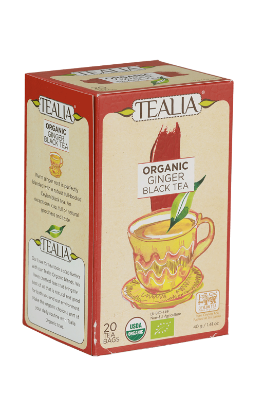 Tealia Organic Ginger Black Tea