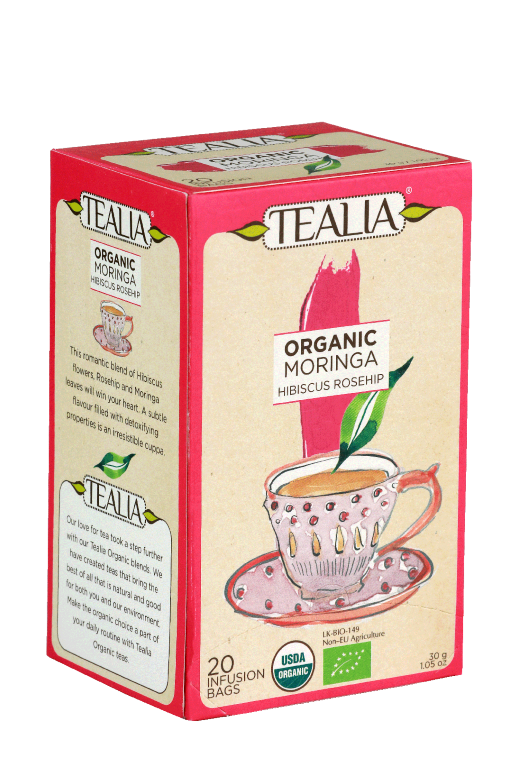Tealia Organic Moringa Hibiscus Rosehip
