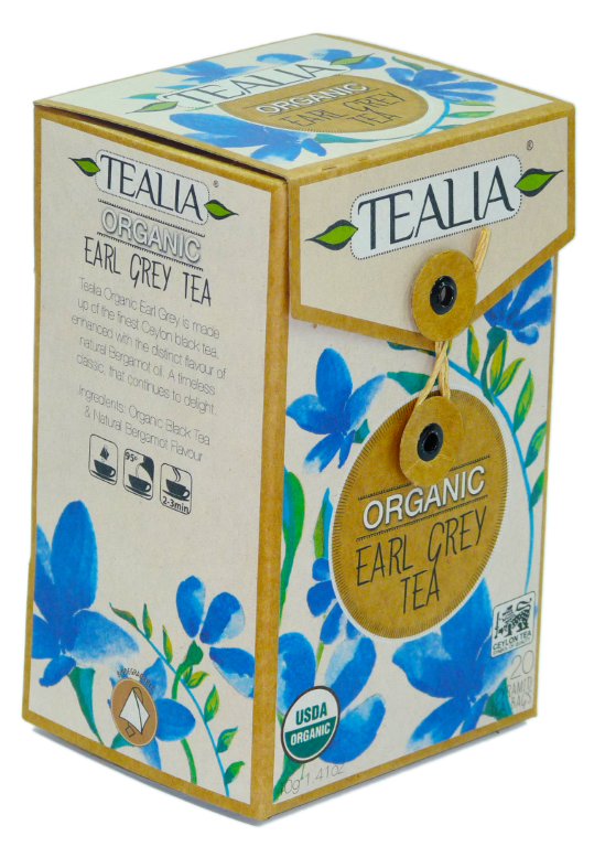 Tealia Organic Earl Grey - Pyramid Teabags added